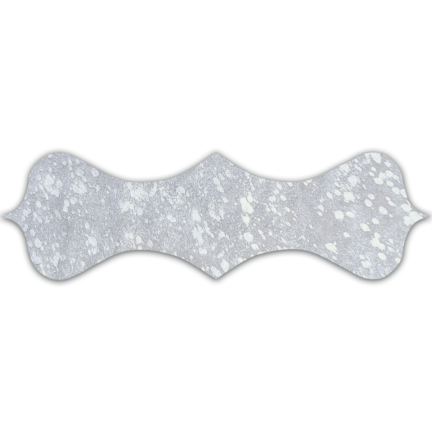 Echt Kuhfell Tischläufer "Die glänzende Schönheit" Wohnzimmer Esstisch, rustikal silber metallic sparkle 15x50cm - unendlich - schoen