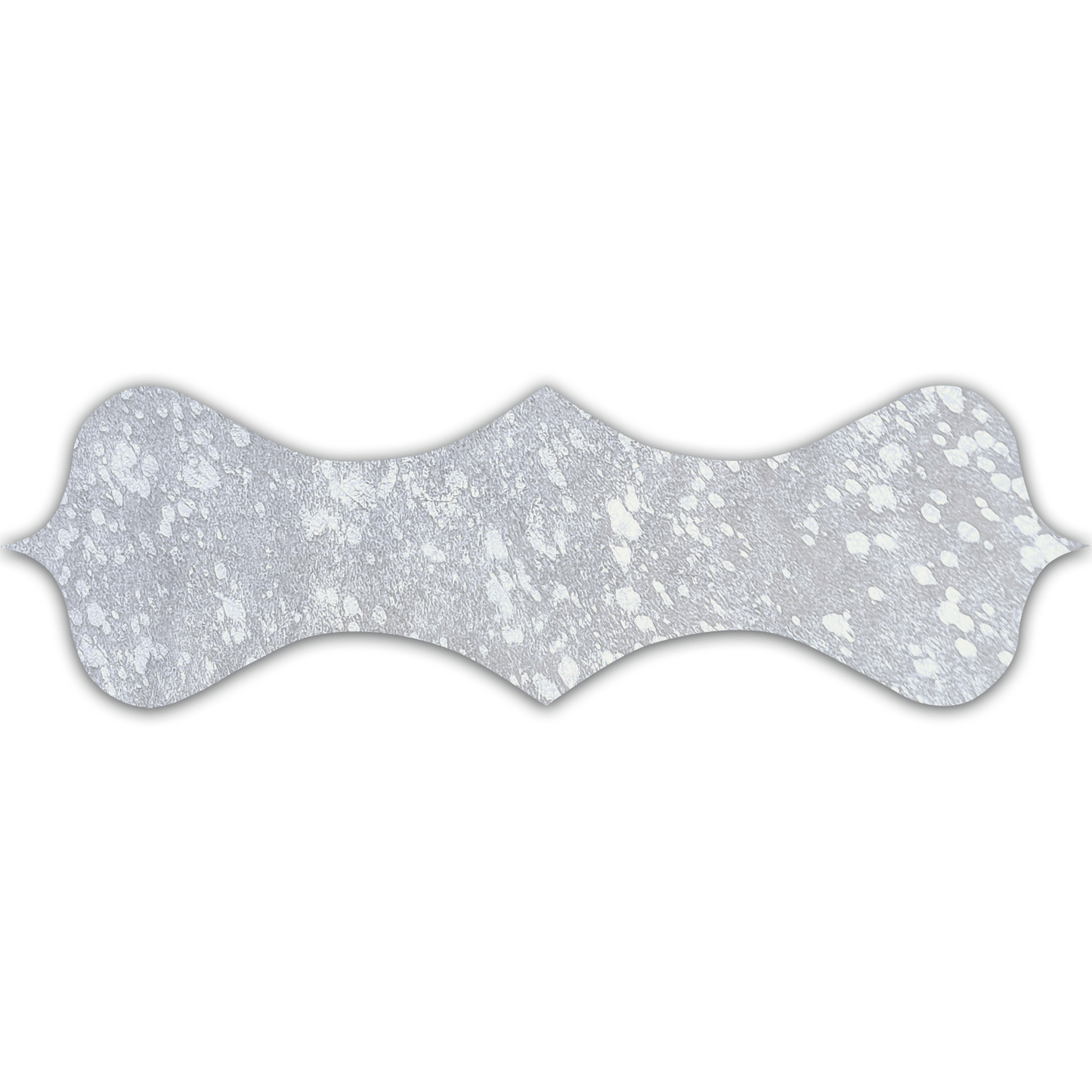 Echt Kuhfell Tischläufer "Die glänzende Schönheit" Wohnzimmer Esstisch, rustikal silber metallic sparkle 15x50cm - unendlich - schoen