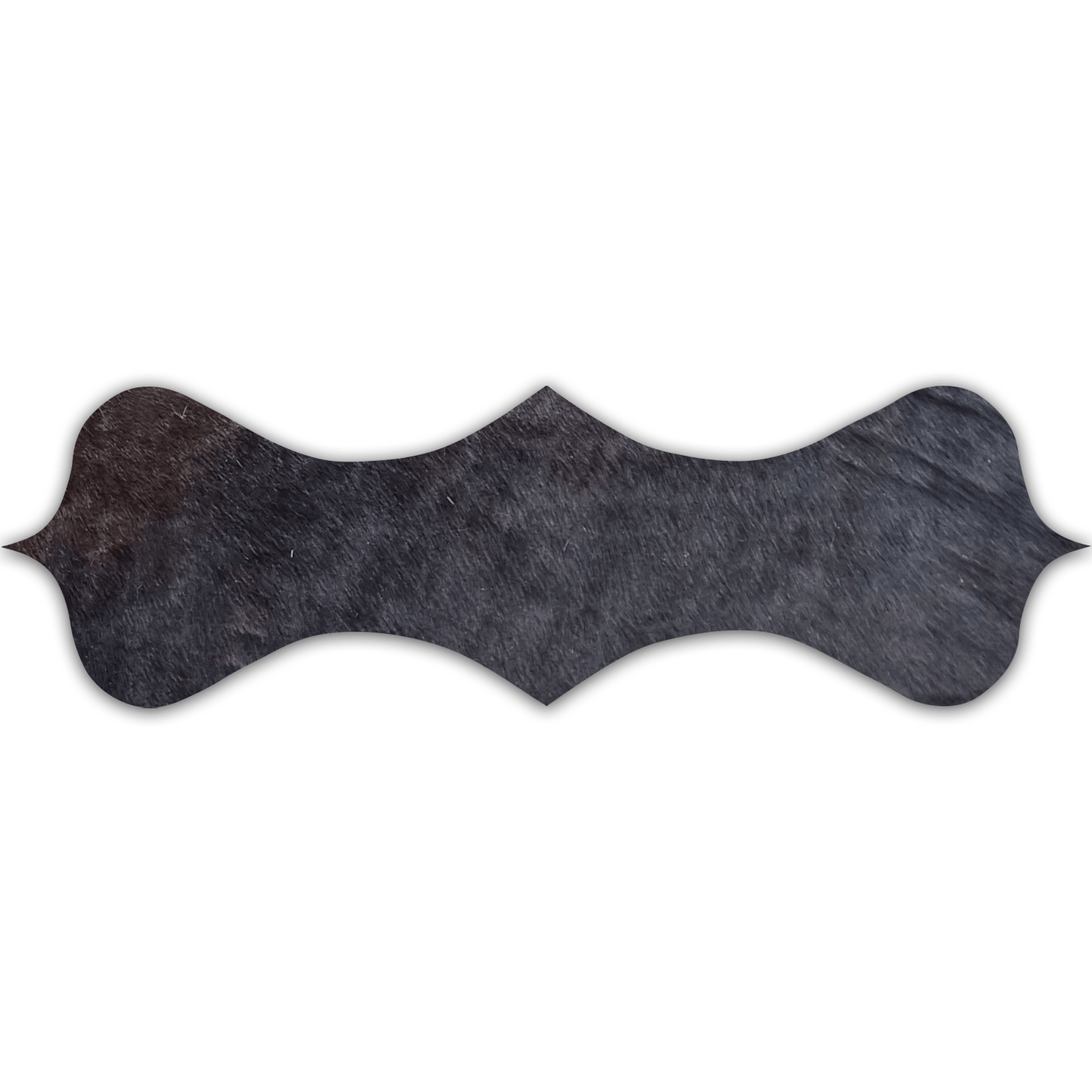 Echt Kuhfell Tischläufer "Die rustikale Schönheit" Wohnzimmer Esstisch, rustikal schwarz 15x 50 cm - unendlich - schoen