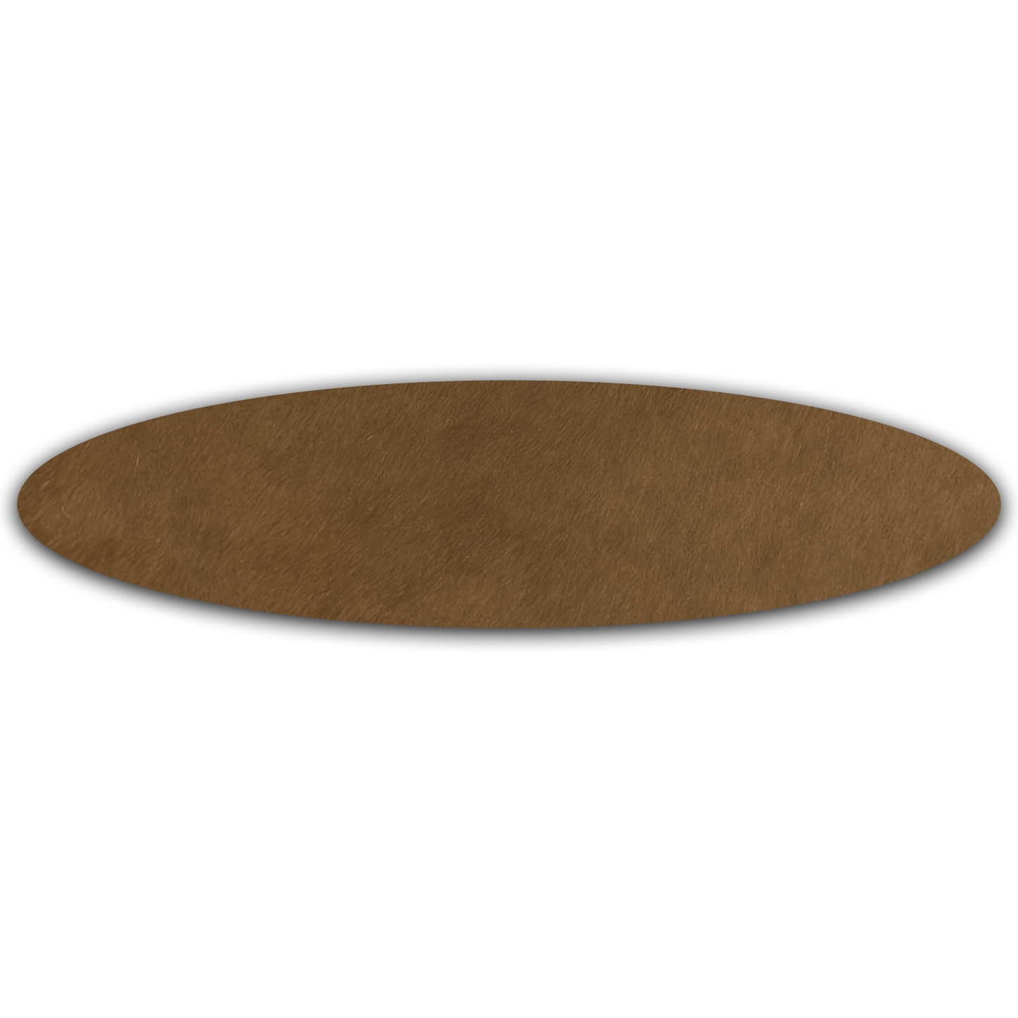 Echt Kuhfell Tischläufer"Die natürliche Schönheit" Wohnzimmer Esstisch, oval rotbraun 15x50cm - unendlich - schoen