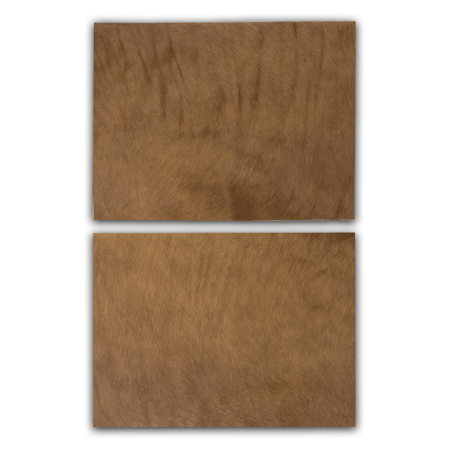 Echtes Kuhfell 2er - Platzset "Die natürliche Schönheit" Tischset handgefertigt geruchsneutral Esstisch, modern rotbraun 40x30cm - unendlich - schoen