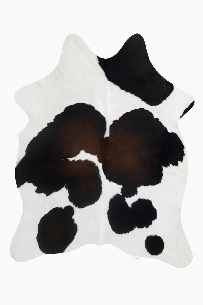 Kuhfell / Rinderfell Teppich "tricolor" XL ca. 190 x 220 cm - unendlich - schoen