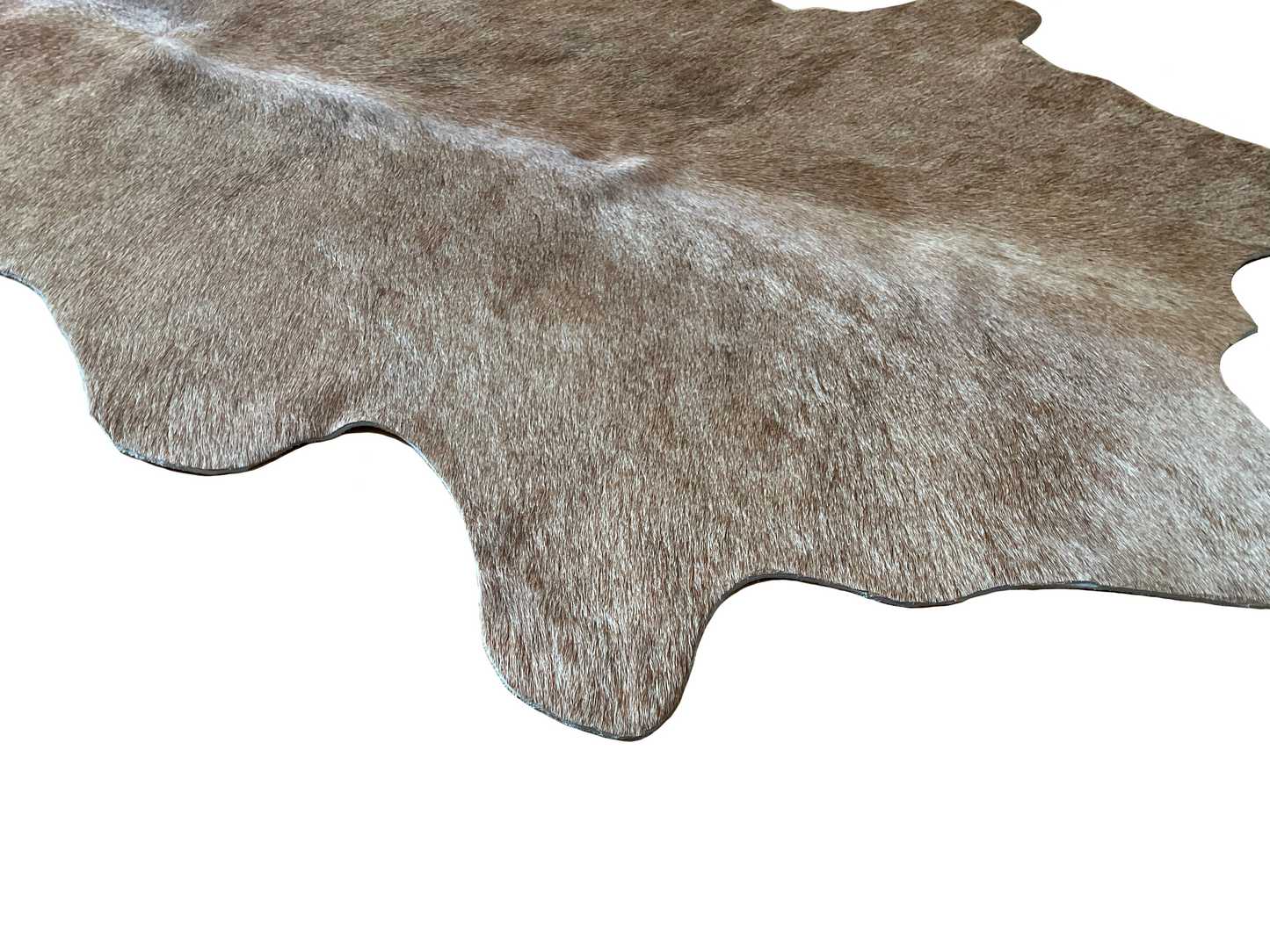 Kuhfell taupe grau Detailansicht