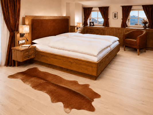 Kuhfell im modernen Landhausstil - unendlich-schoen - Echte Kuhfelle, Platzsets & Tischläufer