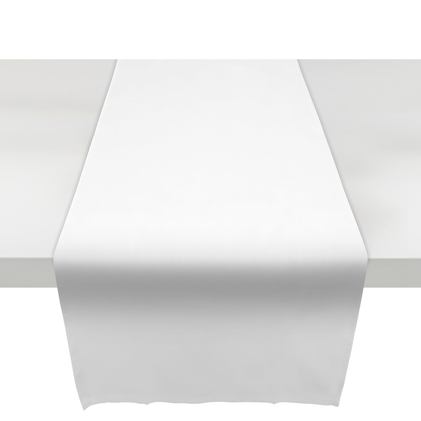 unendlich schoen – 2er-Set Tischläufer weiß (Offwhite() 50 x 150 cm aus 100% Baumwolle in höchster Qualität, Tischdecke für Wohnzimmer und Esstisch faltenfrei fallend, leicht zu reinigen