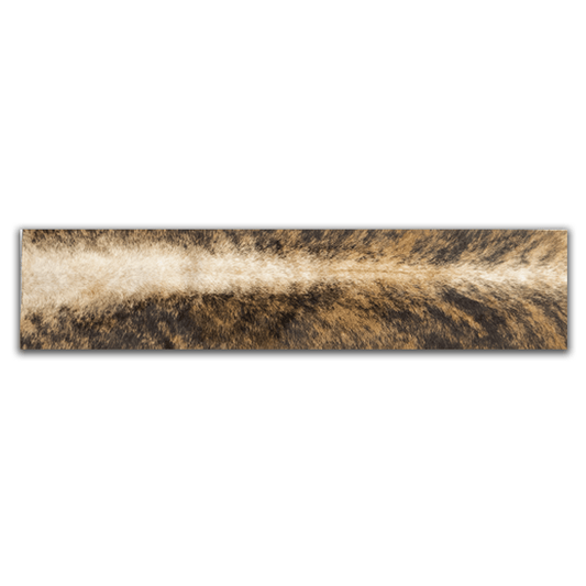 Echt Kuhfell Tischläufer "Die exotische Schönheit" eckig Wohnzimmer Esstisch, modern braun gestromt, getigert 15x50cm - unendlich - schoen