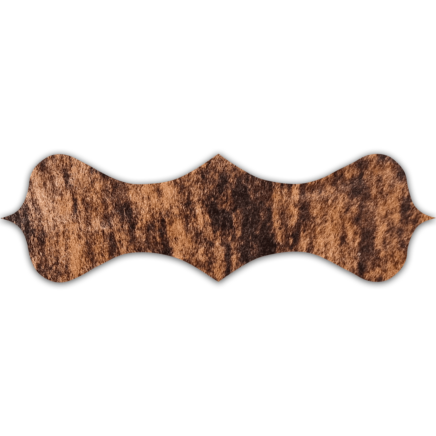 Echt Kuhfell Tischläufer "Die exotische Schönheit" Wohnzimmer Esstisch, rustikal gestromt, getigert 15x50cm - unendlich - schoen