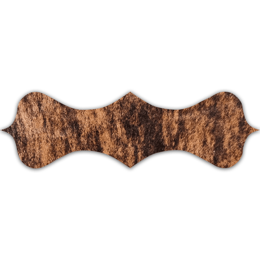Echt Kuhfell Tischläufer "Die exotische Schönheit" Wohnzimmer Esstisch, rustikal gestromt, getigert 15x50cm - unendlich - schoen