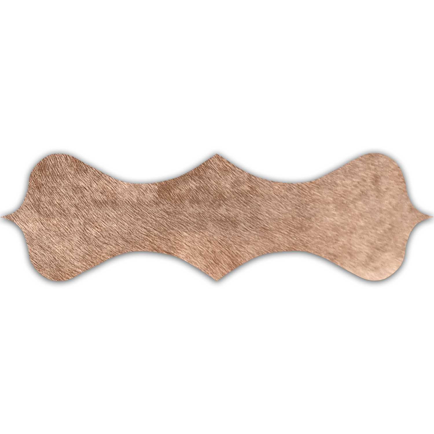 Echt Kuhfell Tischläufer "Die warme Schönheit" Wohnzimmer Esstisch, rustikal taupe braun 15x50cm - unendlich - schoen
