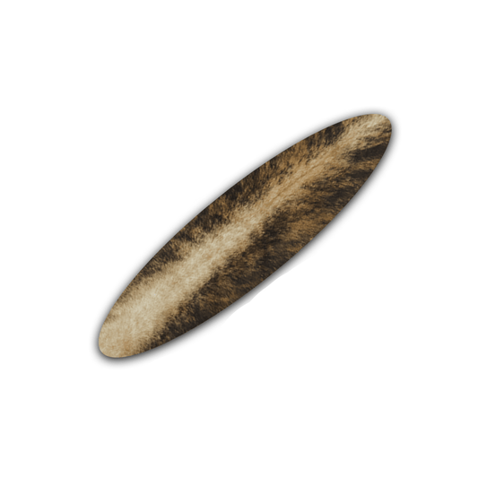 Echt Kuhfell Tischläufer"Die exotische Schönheit" Wohnzimmer Esstisch, oval braun gestromt, getigert 15x50cm - unendlich - schoen