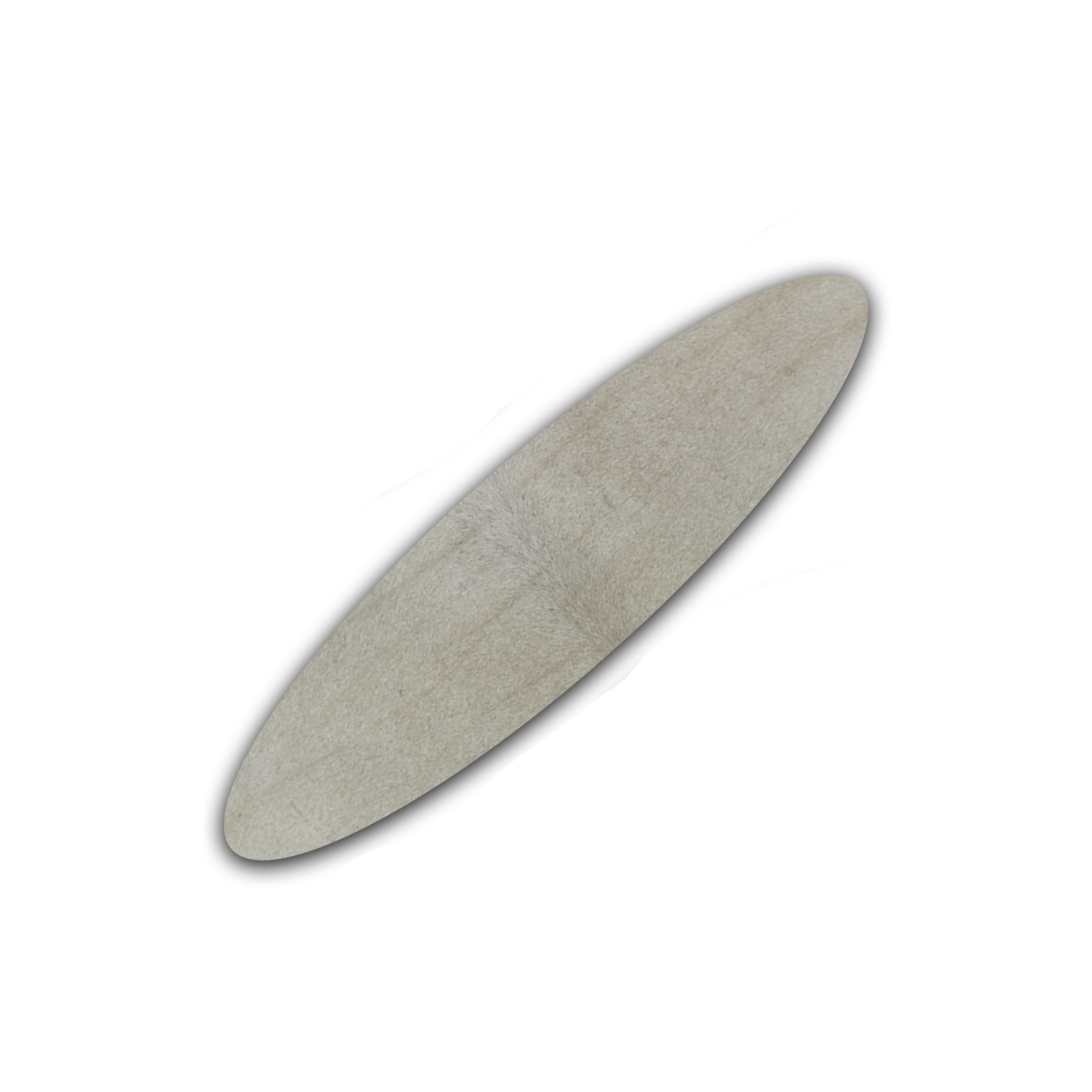 Echt Kuhfell Tischläufer"Die klare Schönheit" Wohnzimmer Esstisch, oval chrystal weiss 15x50cm - unendlich - schoen