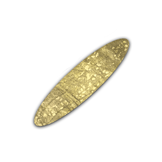 Echt Kuhfell Tischläufer"Die luxeriöse Schönheit" Wohnzimmer Esstisch, oval gold sparkle metallic 15x50cm - unendlich - schoen