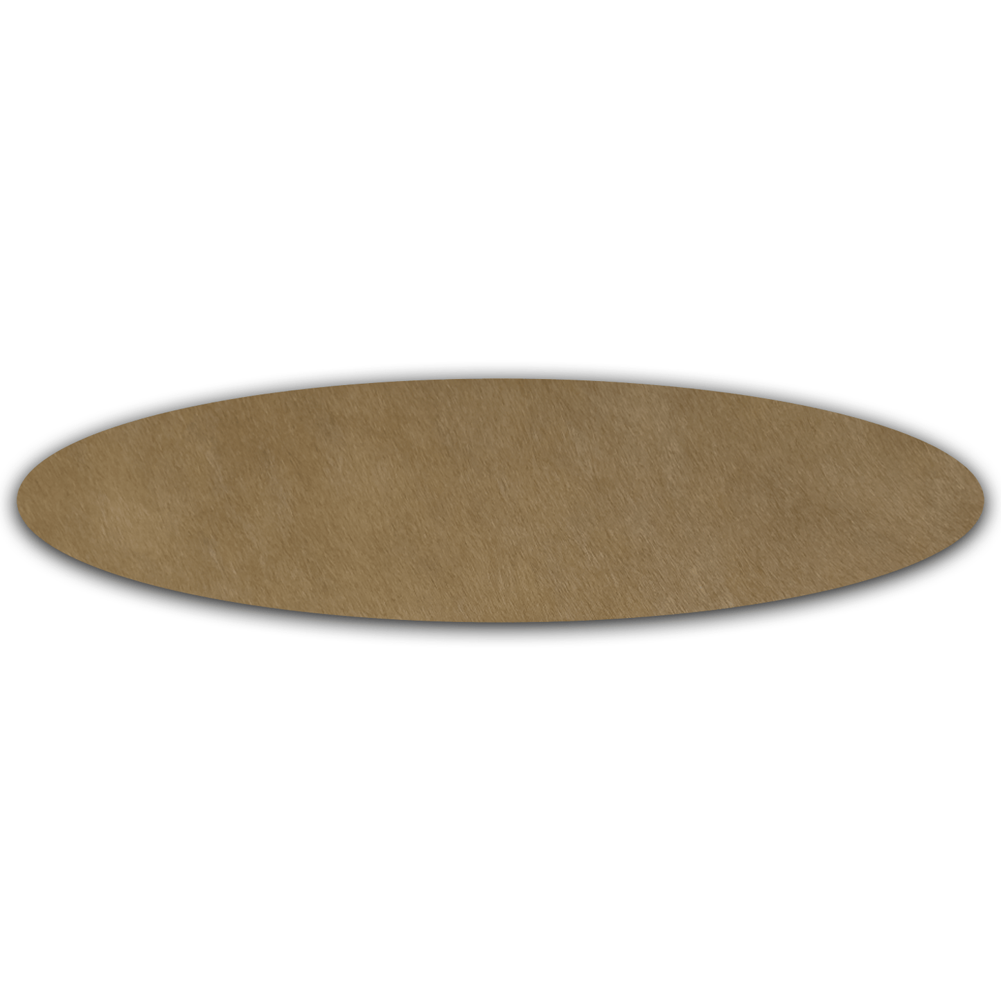 Echt Kuhfell Tischläufer"Die moderne Schönheit" Wohnzimmer Esstisch, oval taupe baun 15x50cm - unendlich - schoen