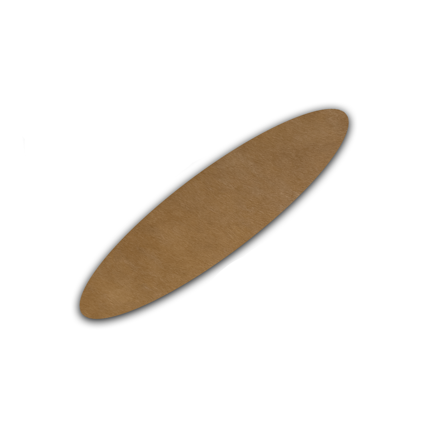 Echt Kuhfell Tischläufer"Die moderne Schönheit" Wohnzimmer Esstisch, oval taupe baun 15x50cm - unendlich - schoen