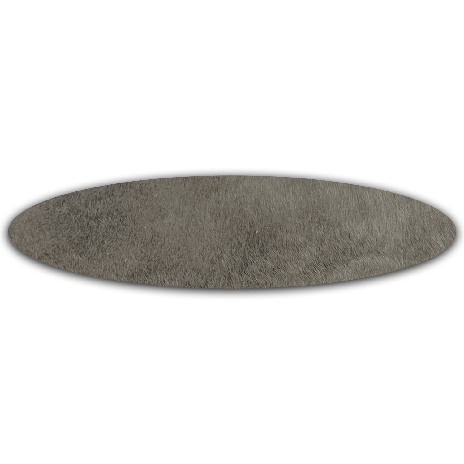Echt Kuhfell Tischläufer"Die moderne Schönheit" Wohnzimmer Esstisch, oval taupe grau 15x50cm - unendlich - schoen