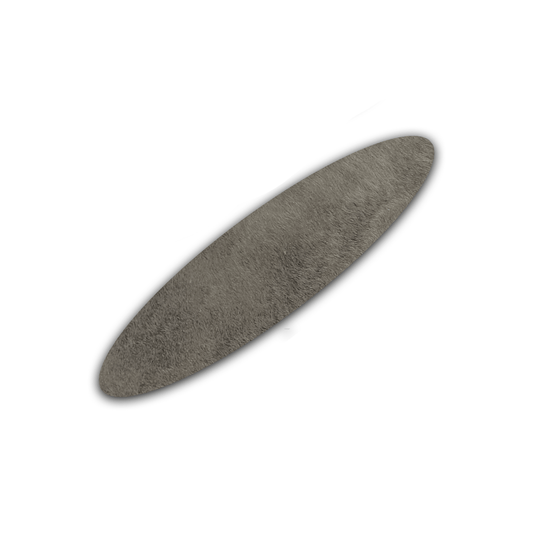 Echt Kuhfell Tischläufer"Die moderne Schönheit" Wohnzimmer Esstisch, oval taupe grau 15x50cm - unendlich - schoen