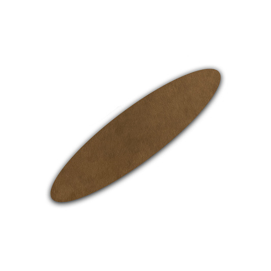 Echt Kuhfell Tischläufer"Die natürliche Schönheit" Wohnzimmer Esstisch, oval rotbraun 15x50cm - unendlich - schoen