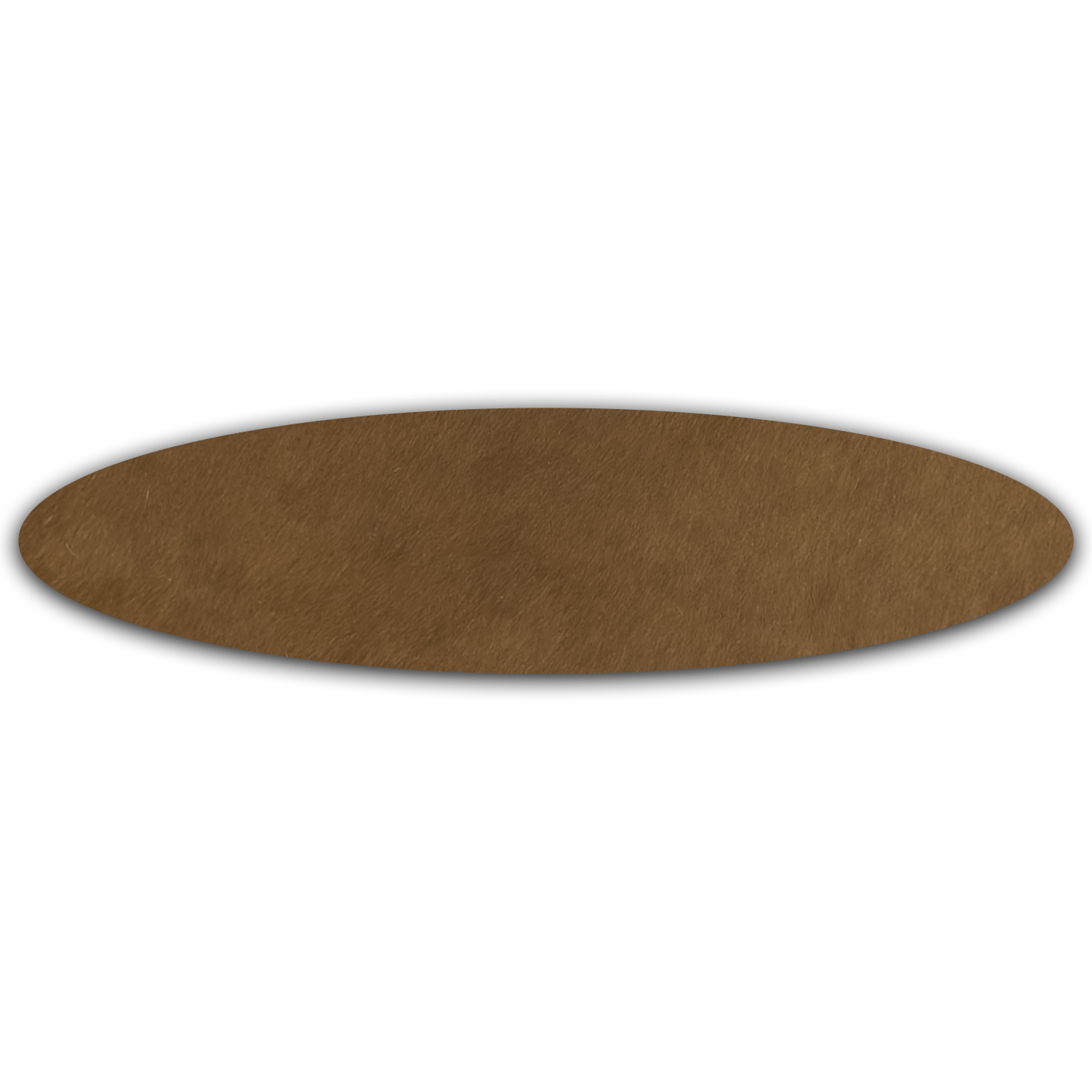 Echt Kuhfell Tischläufer"Die natürliche Schönheit" Wohnzimmer Esstisch, oval rotbraun 15x50cm - unendlich - schoen