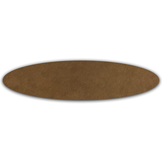 Echt Kuhfell Tischläufer"Die natürliche Schönheit" Wohnzimmer Esstisch, oval rotbraun 15x50cm - unendlich - schoen