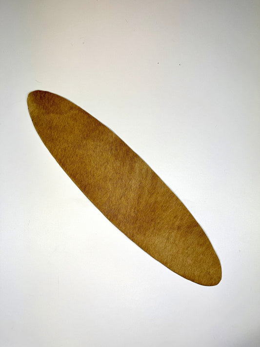 Echt Kuhfell Tischläufer"Die nordische Schönheit" Wohnzimmer Esstisch, oval champagner blond 15x50cm - unendlich - schoen