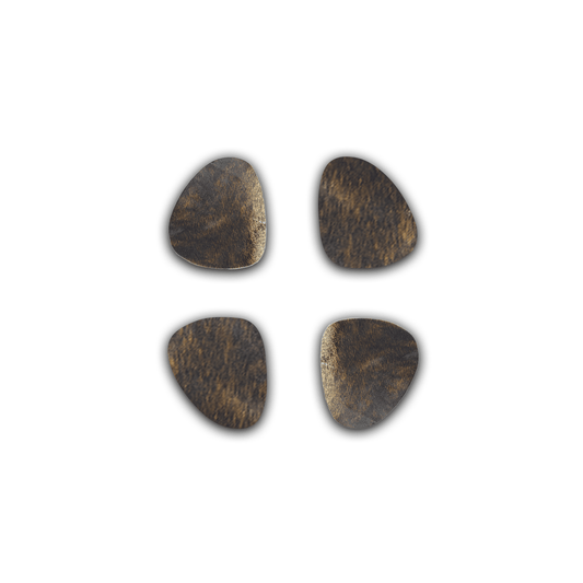 Echte Kuhfell Glasuntersetzer " Die exotische Schönheit" edel schlicht, pflegeleicht, oval braun gestromt, getigert 11cm - unendlich - schoen