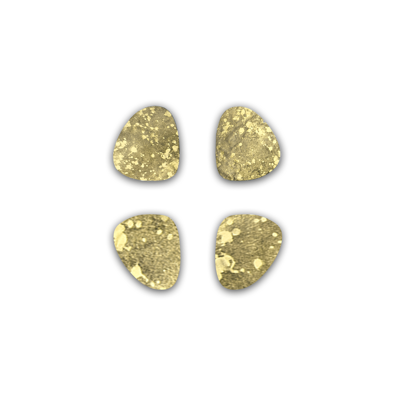 Echte Kuhfell Glasuntersetzer " Die luxeriöse Schönheit" edel schlicht, pflegeleicht, oval gold sparkle metallic 11cm - unendlich - schoen