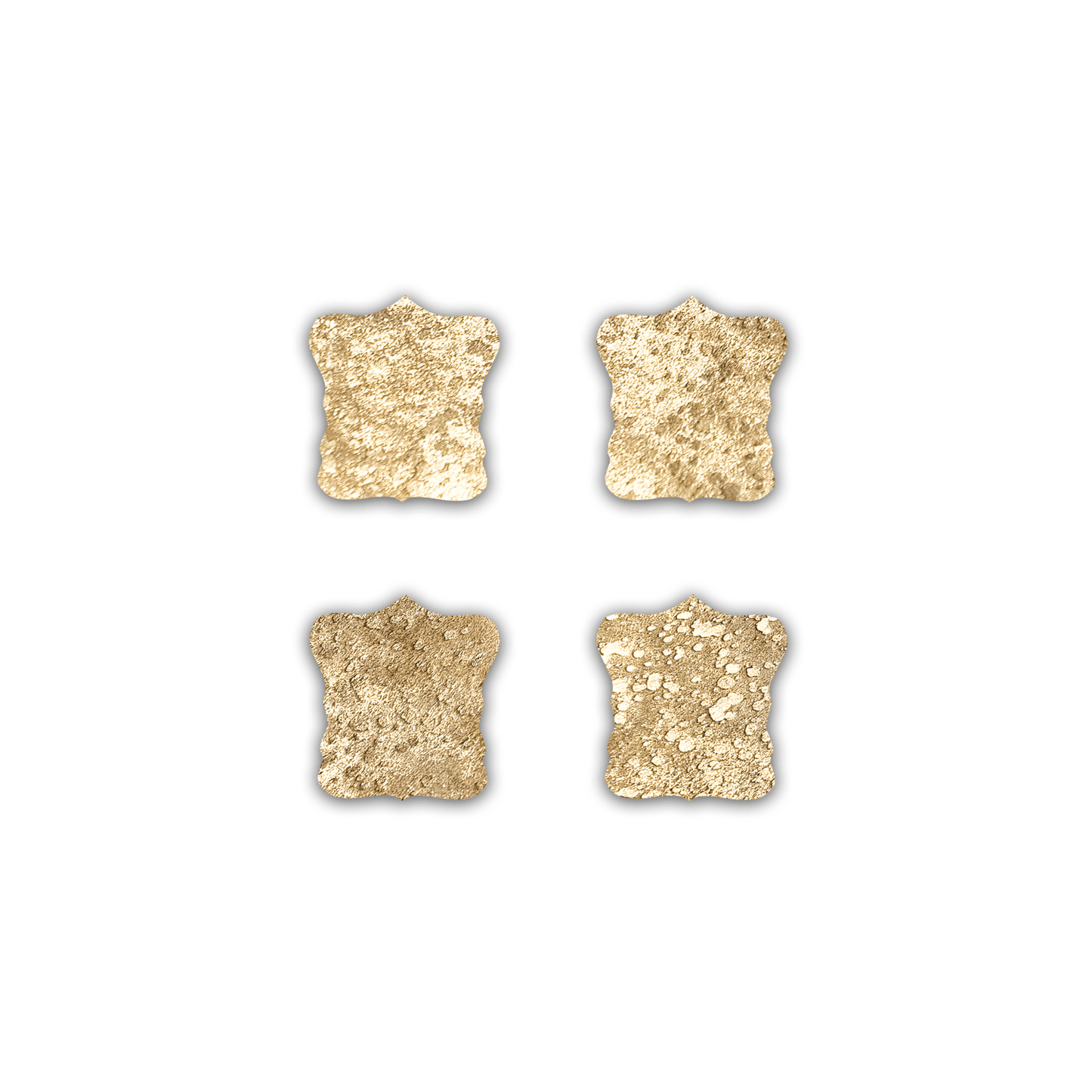 Echte Kuhfell Glasuntersetzer " Die luxeriöseSchönheit" edel schlicht, pflegeleicht, rustikal gold metallic sparkle 13cm Ø - unendlich - schoen