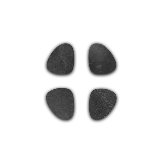 Echte Kuhfell Glasuntersetzer " Die schlichte Schönheit" edel schlicht, pflegeleicht, oval schwarz 11cm - unendlich - schoen