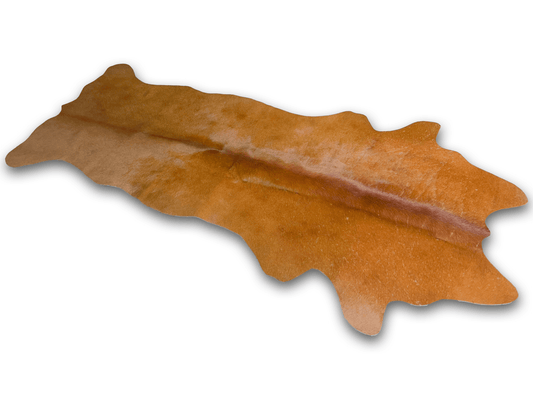 Echter Kuhfell Teppich klein "Die natürliche Schönheit" Läufer für Wohnzimmer Flur Eingangsbereich, Rinderfell für kleinere Flächen, rustikal rotbraun 160x70cm /120x55cm - unendlich - schoen