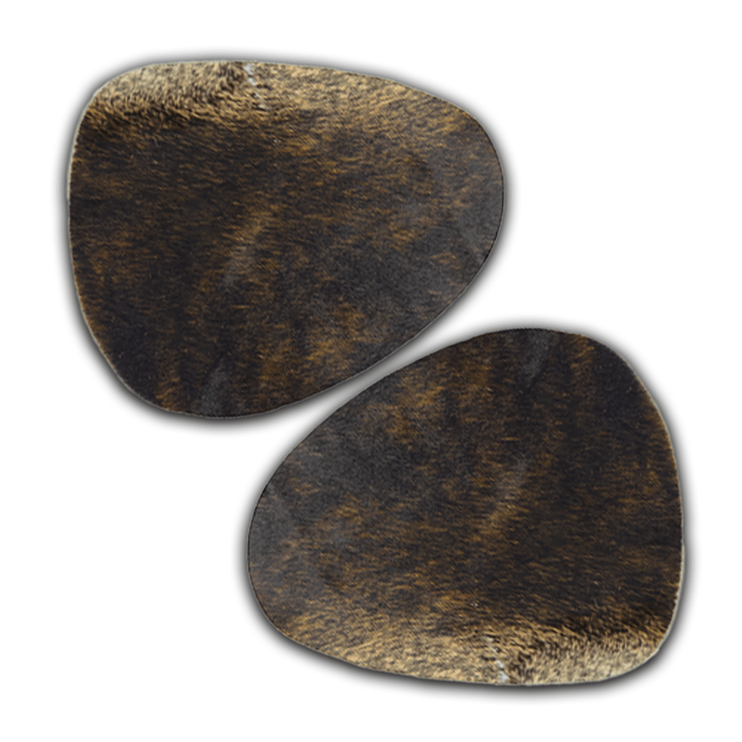 Echtes Kuhfell 2er - Platzset "Die exotische Schönheit" Tischset handgefertigt geruchsneutral Esstisch, oval braun gestromt, getigert 40x32cm - unendlich - schoen
