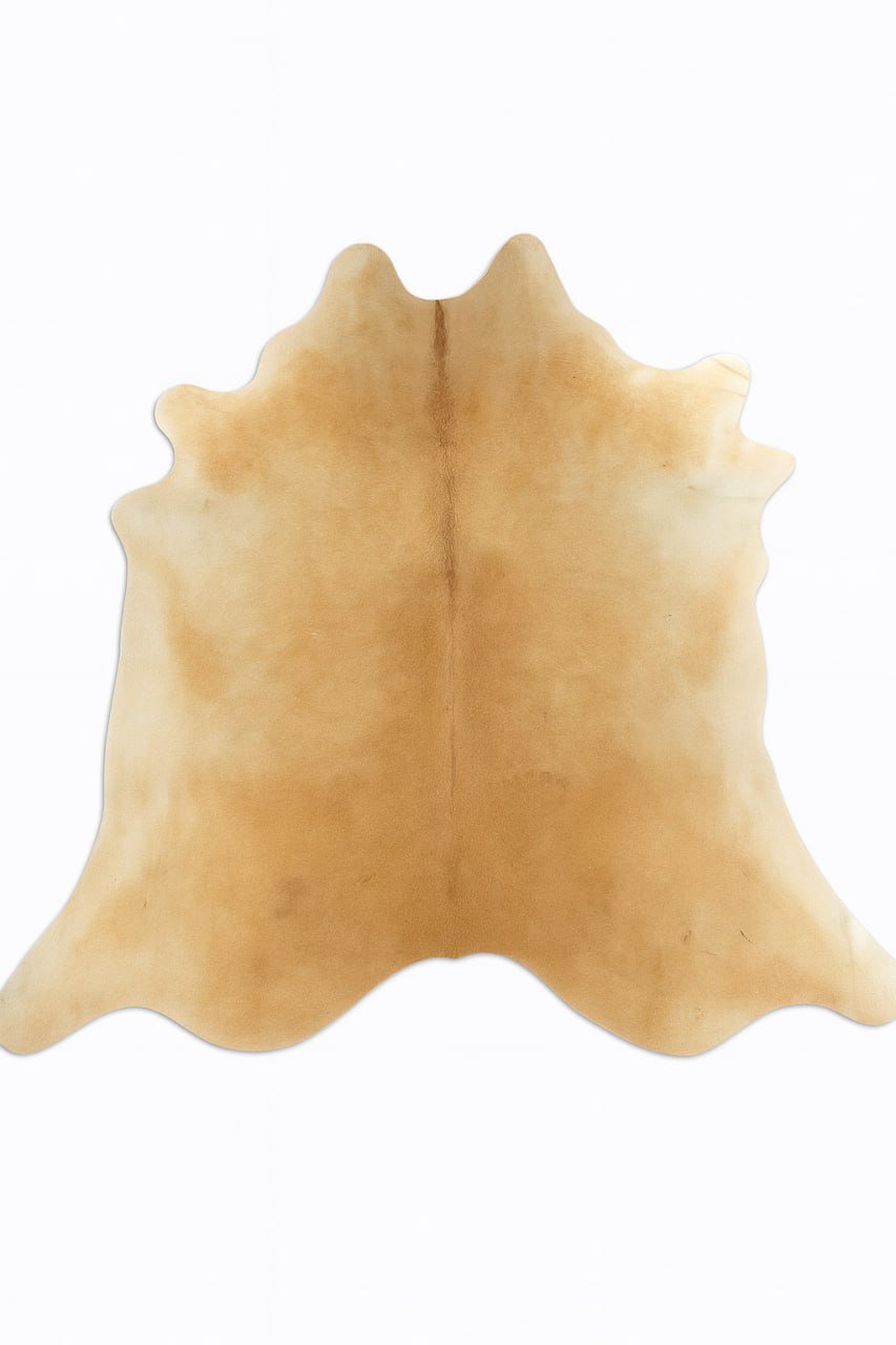 Kuhfell / Rinderfell Teppich "champagner blond" XL ca. 170 x 190 cm - unendlich - schoen
