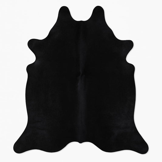 Kuhfell / Rinderfell Teppich "schwarz" XL ca. 180 x 190 cm - unendlich - schoen