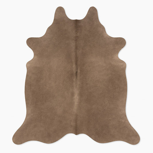 Kuhfell / Rinderfell Teppich "taupe braun" XL ca. 170 x 190 cm - unendlich - schoen