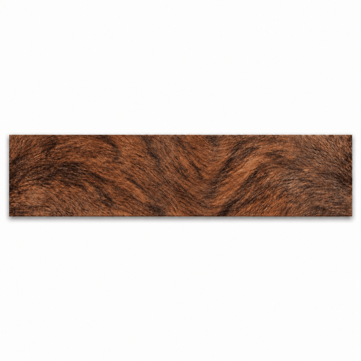 Kuhfell Tischläufer eckig Braun-Gestromt – Die exotische Schönheit | 15 x 50 cm - unendlich-schoen - Echte Kuhfelle, Platzsets & Tischläufer