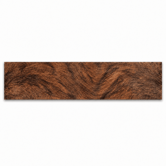 Kuhfell Tischläufer eckig Braun-Gestromt – Die exotische Schönheit | 15 x 50 cm - unendlich-schoen - Echte Kuhfelle, Platzsets & Tischläufer