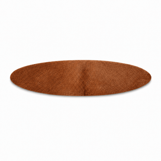 Kuhfell Tischläufer oval Rotbraun – Die natürliche Schönheit | 13 x 50 cm - unendlich-schoen - Echte Kuhfelle, Platzsets & Tischläufer