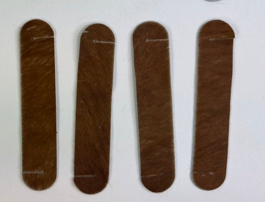 Serviettenringe aus echtem Kuhfell "Die natürliche Schönheit" Extravagant für den besonderen Anlass, Wohnzimmer Esstisch, rotbraun 13x3,5cm - unendlich - schoen