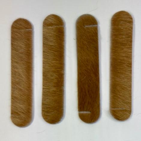 Serviettenringe aus echtem Kuhfell "Die nordische Schönheit" Extravagant für den besonderen Anlass, Wohnzimmer Esstisch, champagner blond 13x3,5cm - unendlich - schoen