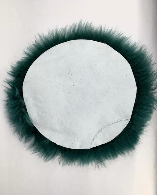 Echtes Schafsfell petrol farbend - unendlich - schoen